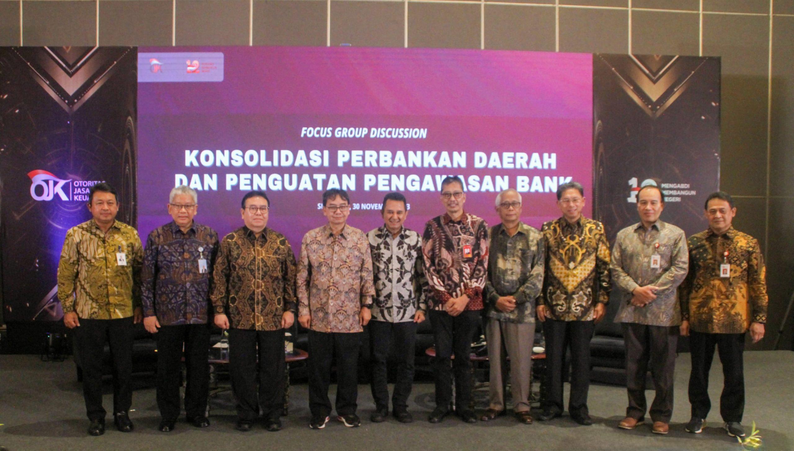 Focus Discussion Group (FGD) Pemenuhan Modal Inti Minimum (MIM) BPD dan Konsolidasi Perbankan Daerah yang diadakan OJK. (istimewa)