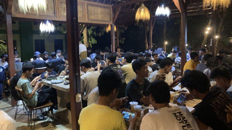 Atlet dari Jepara sedang bertanding dalam Gemoy E-Sport Championship. (istimewa)