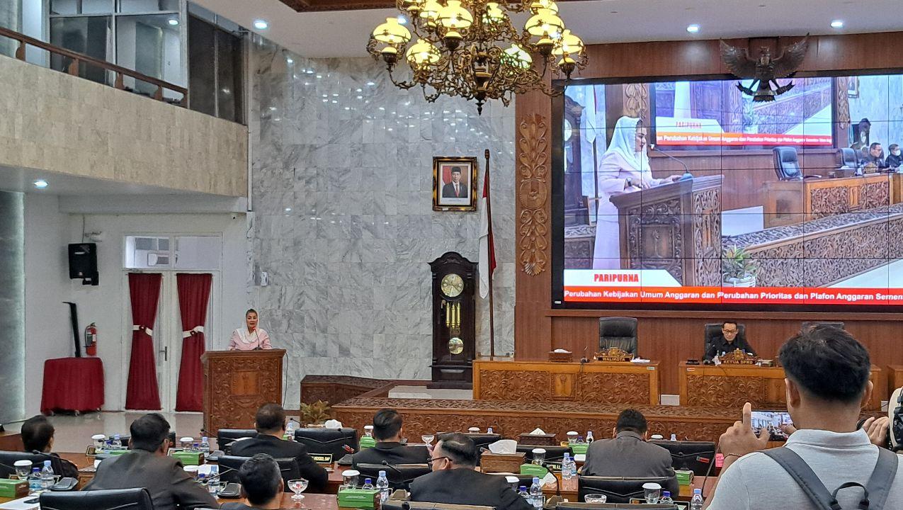 Wali Kota Semarang sambutan dalam Rapat Paripurna DPRD Kota Semarang. (baihaqi/jatengtoday.com)