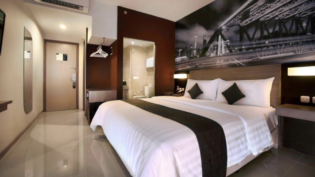 Kamar di Hotel NEO Candi Simpang Lima Semarang. (istimewa)