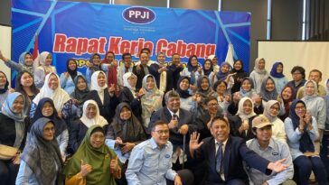 Pengurus dan anggota PPJI Kota Semarang usai rapat kerja cabang (rakercab) di Hotel Aruss Semarang. (istimewa)